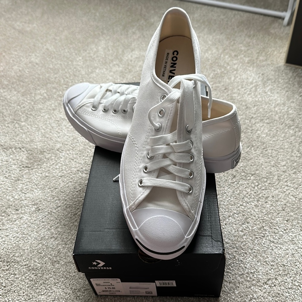 Converse Jack Purcell shoes. white. Brand new. Never worn